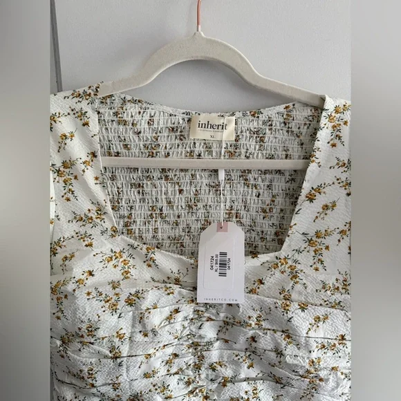 Inherit Clothing Company Floral MIDI Dress Spring Easter - Picture 2 of 4